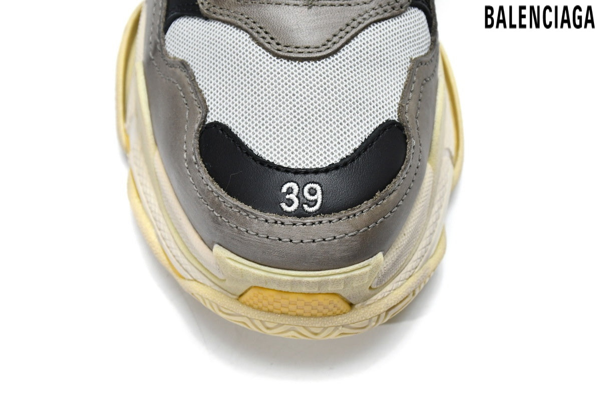 Balenciaga Triple S men's shoes  women sneakers ¨C Grey, Red & Blue
