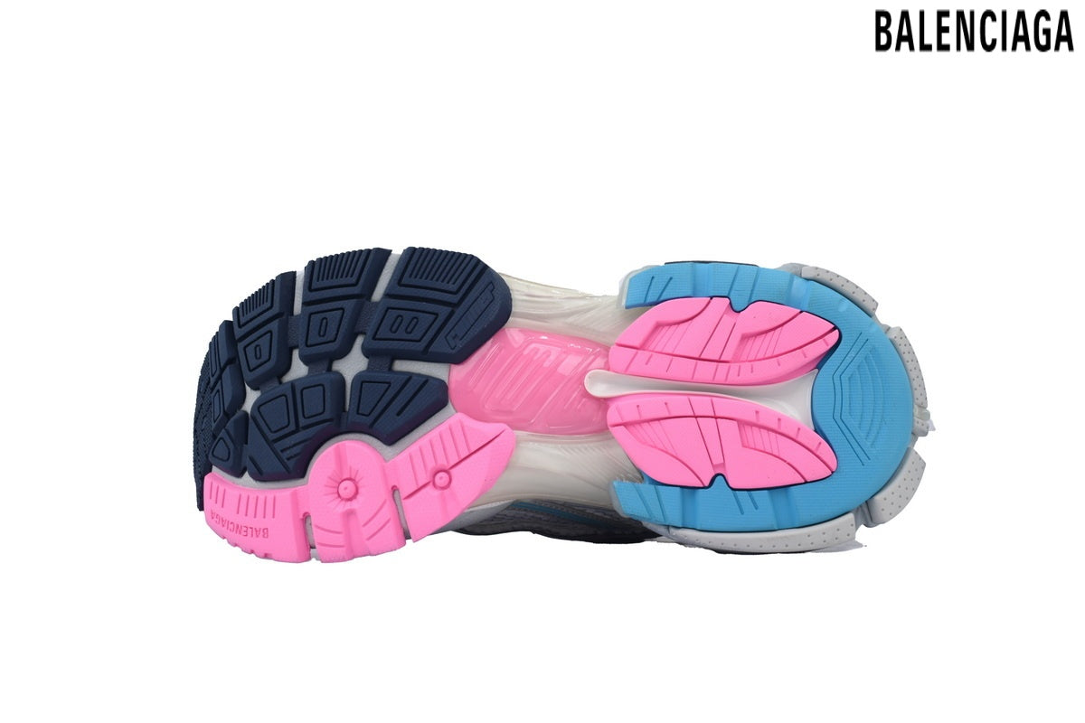 Balenciaga Runner men's shoes  women sneakers ¨C White, Navy & Pink