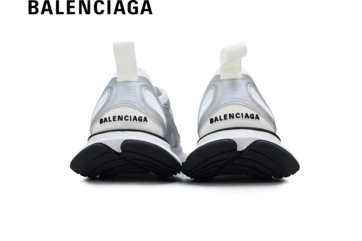 Balenciaga Circuit men's shoes  women sneakers Silver & White
