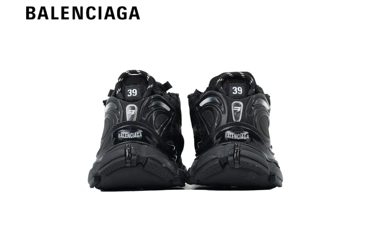 Balenciaga Runner men's shoes  women sneakers All Black