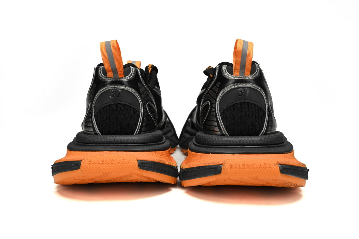 Balenciaga 3XL  men's shoes Track Sneaker ¨C Low-Top Chunky Sole  balenciaga runners Black Orange