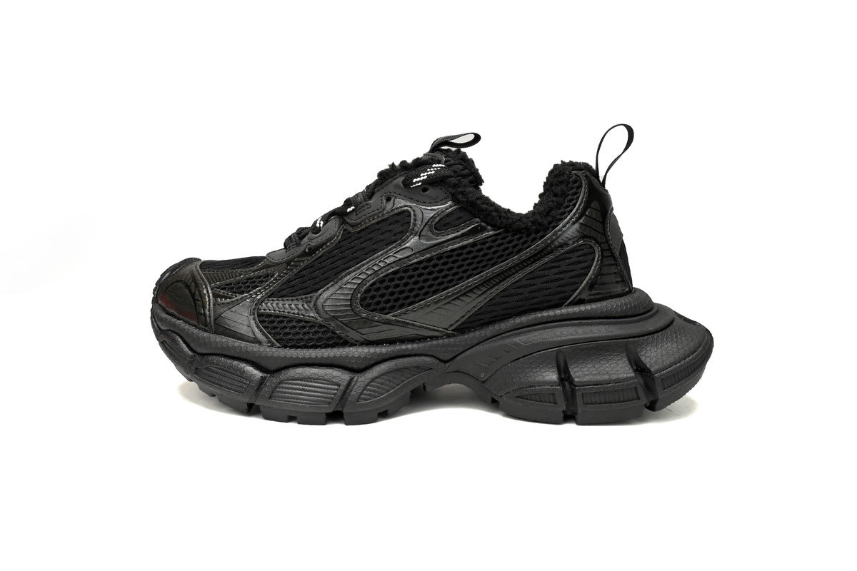 Balenciaga 3XL men's shoes Track Sneaker ¨C Low-Top Chunky Sole balenciaga runners black