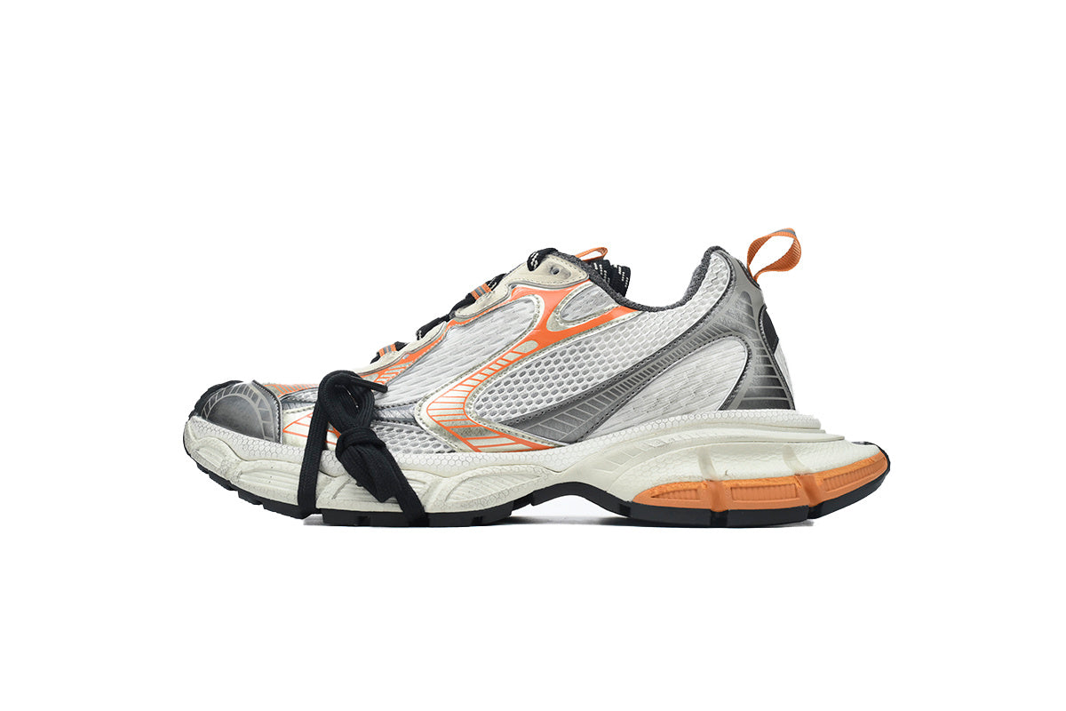 Balenciaga men's shoes Track 3XL Sneaker ¨C Low-Top Chunky Sole runners White-orange