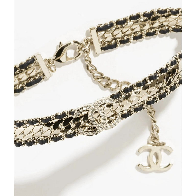 Chanel Strass 18K Gold Necklace